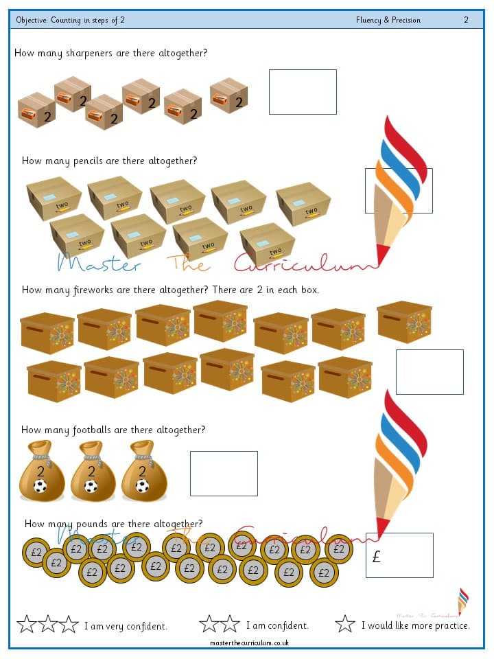 Inside 2 of Year 2 – Counting in steps of 2 (5)