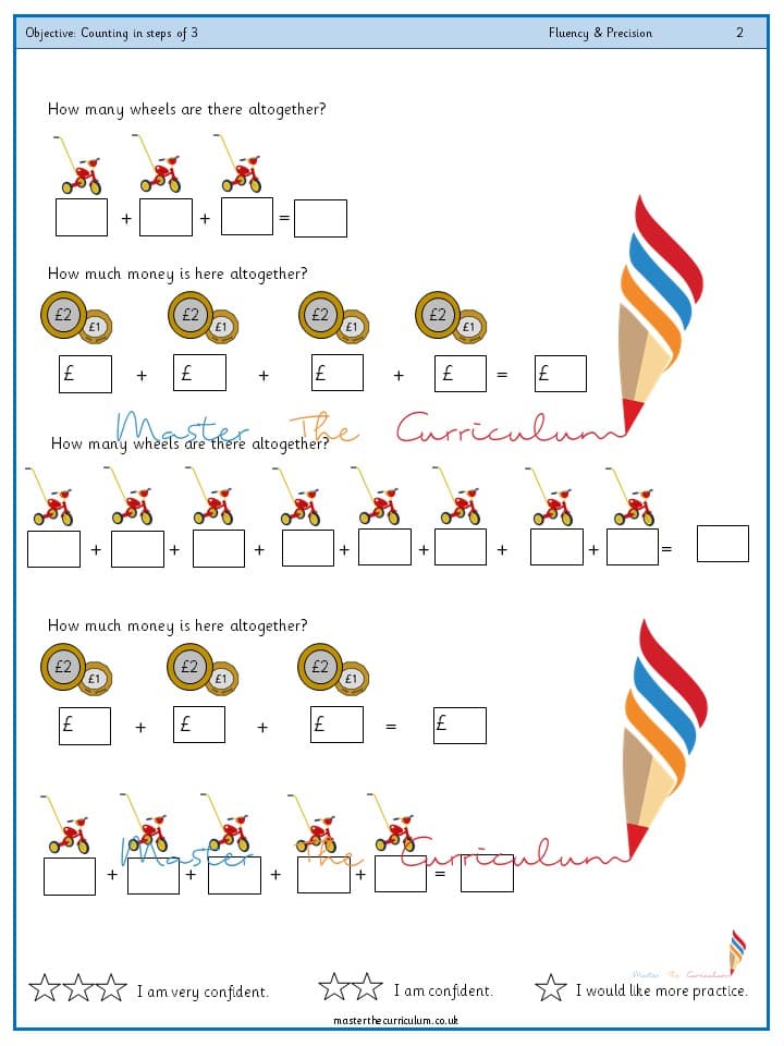 Inside 2 of Year 2 – Counting in steps of 3 (4)