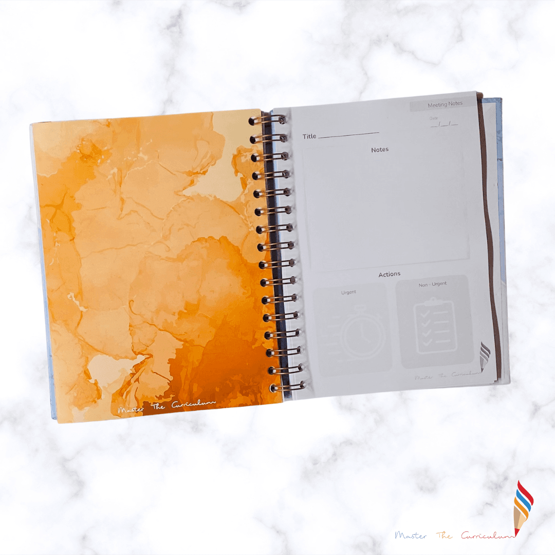 Inside 3 of A5 Undated Teacher Planner