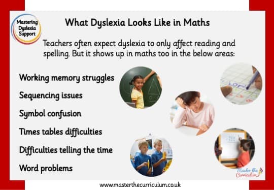 Inside 1 of Mastering Dyslexia – Maths Support