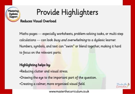 Inside 4 of Mastering Dyslexia – Maths Support